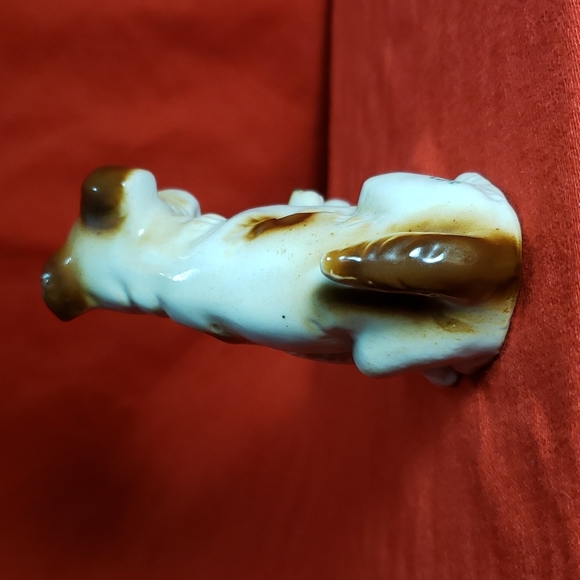 Vintage Ceramic Wire Fox Terrier and Pups Dog Figurine - Picture 4 of 16